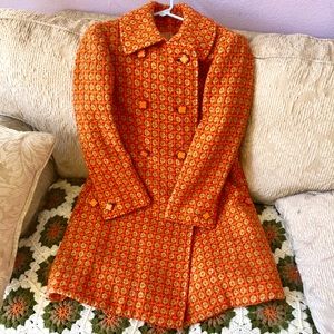 Madmen vintage inspired tweed peacoat